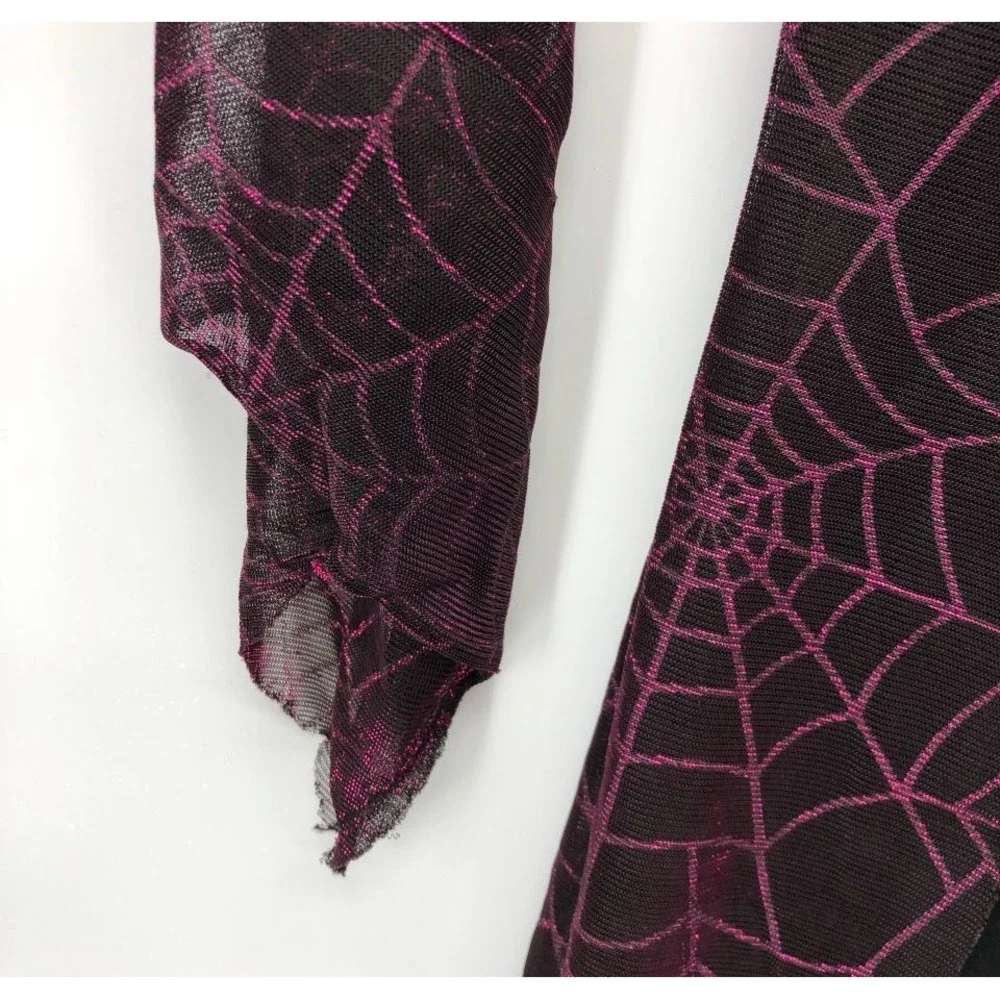 Spell Spinner Kids Size 4-6 Witch Halloween Costume Dress Web Coat Spider Medall